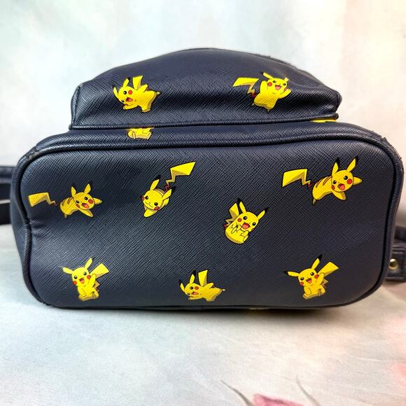 Loungefly X Pokemon Pikachu All Over Print Navy Blue & Yellow Mini Backpack main image 10